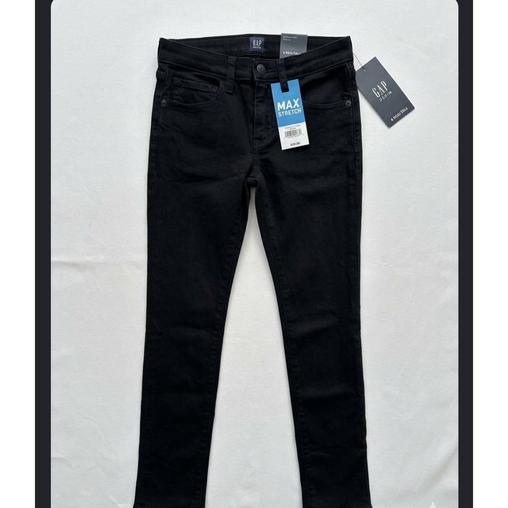 Gap Kids Boys Max Stretch Skinny Jeans Black Slim Fit Size 12 Slim NWT
